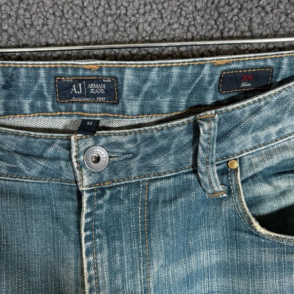 Armani Jeans J06 Slim Fit Jeans - Men's Size 32*30 - Blue - Picture 4 of 12